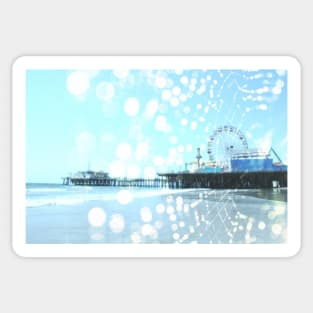 Turquoise Spiderweb Pier Sticker